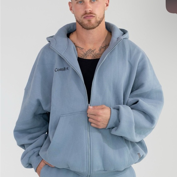 It’s here!!!Comfrt Cloud Zip-up Hoodie in Blue Willow NWT 3XL - Picture 2 of 4